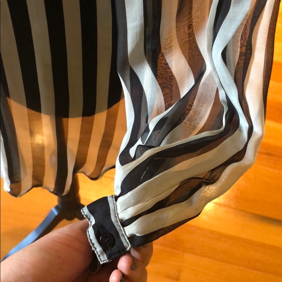 Zara Basic Striped Long Top Size Small🌸 - Picture 7 of 7